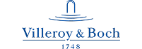 Logo Villeroy & Boch avec emblème stylisé, texte "Villeroy & Boch" souligné et l'année 1748 en bleu.